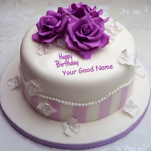 Best #1 Birthday Cake With Name Wishes Image Download Free
